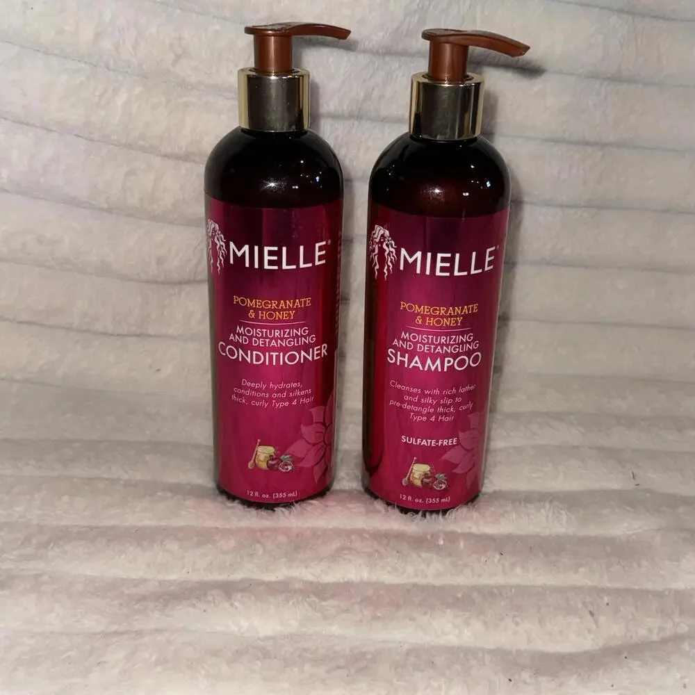 Mielle Shampoo & Conditioner‎ Pomegranate Honey Moisturizing & Detangling Type 4